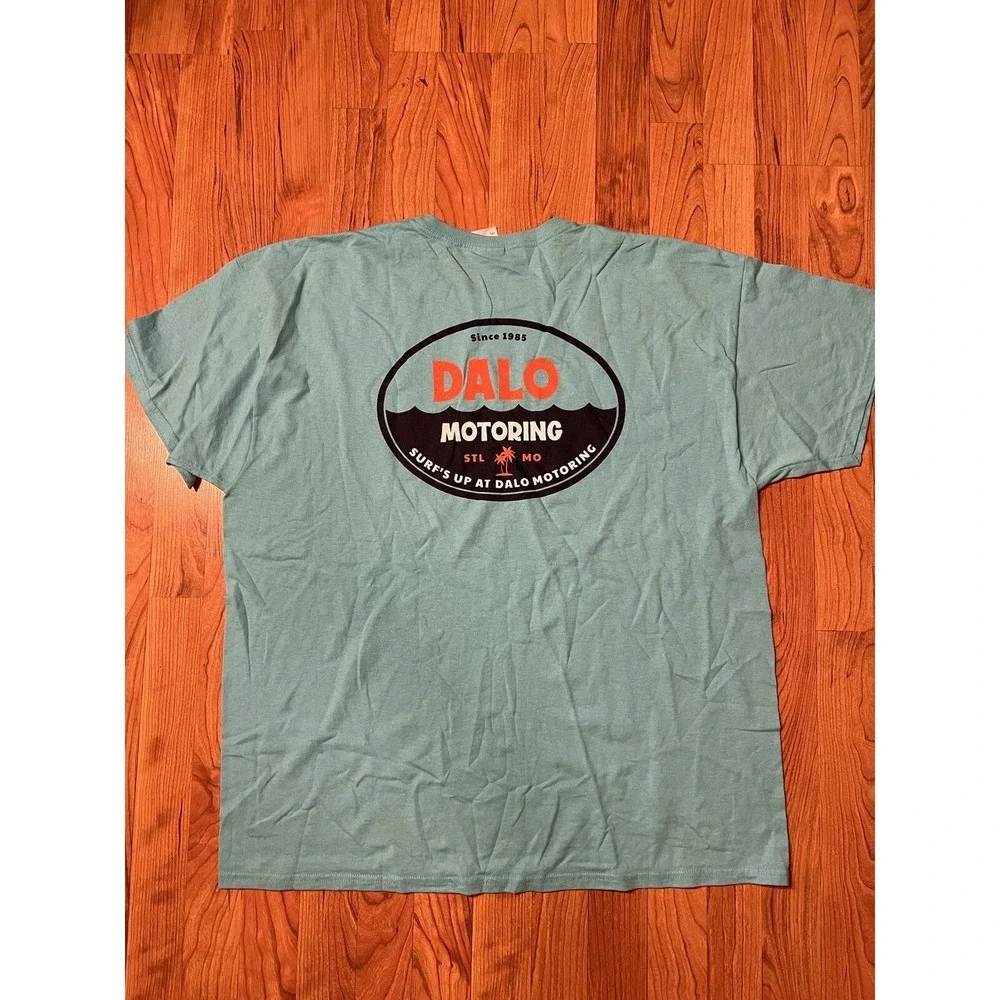 DALO Motoring Motors STL St Louis Turquoise Blue‎ T-Shirt - 2XL